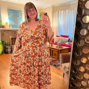 Anthropologie Porridge 3X Les Papillons Dress